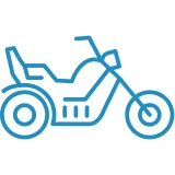 Simplified tricycle graphic design